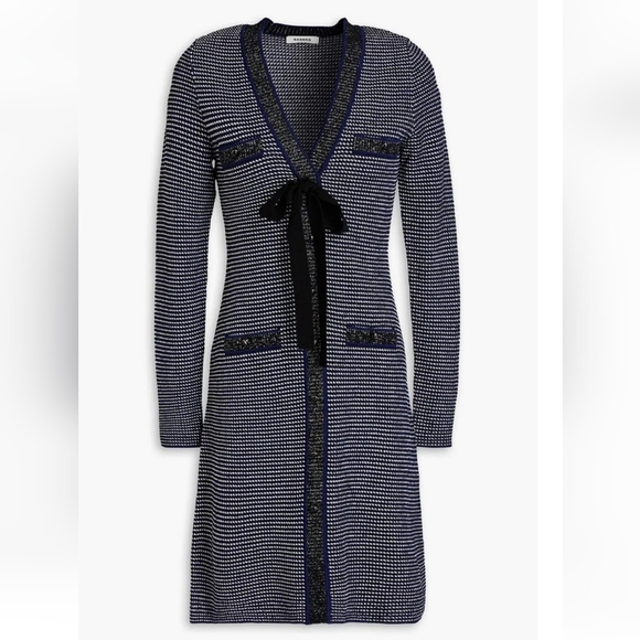 Sandro Sachou Embellished Knitted Mini Dress Sandro 1 or Small - Picture 17 of 17